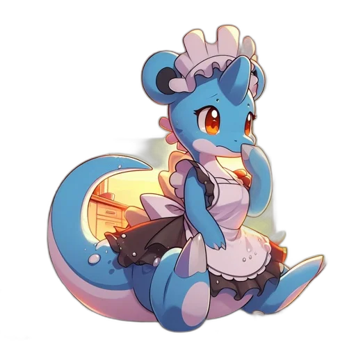 dragon, staff, fantasy art, pixel art transparent PNG cut-out