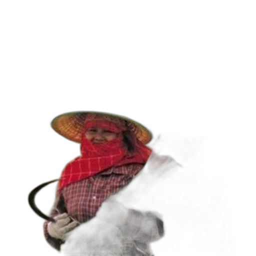 hat, mask, staff, face transparent PNG cut-out