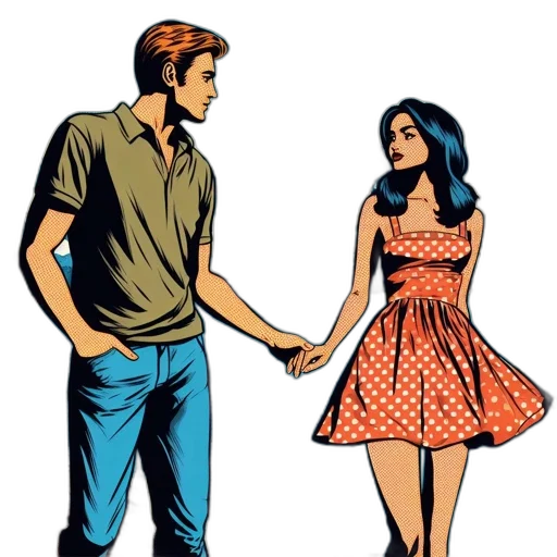 dress, comic book art, cartoon, concept art transparent PNG cut-out