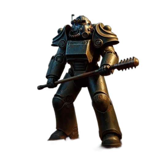 robot, weapon, staff, creature transparent PNG cut-out