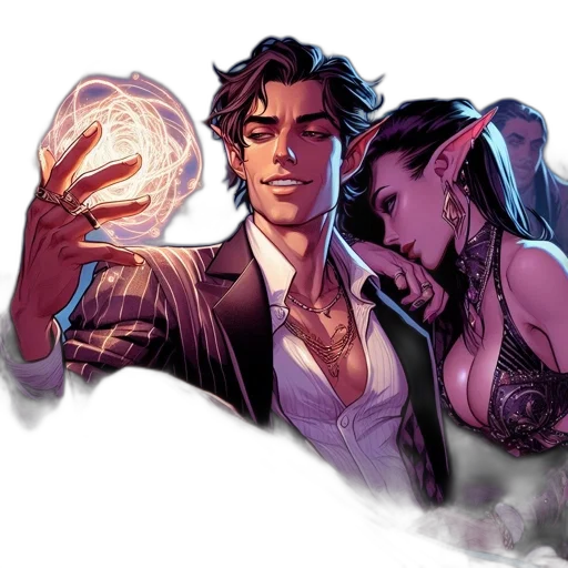 comic book art, concept art, fantasy art, fire transparent PNG cut-out