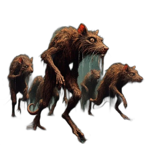 creature, animal, dragon, staff transparent PNG cut-out