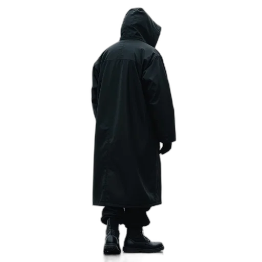 jacket, staff, umbrella, mask transparent PNG cut-out
