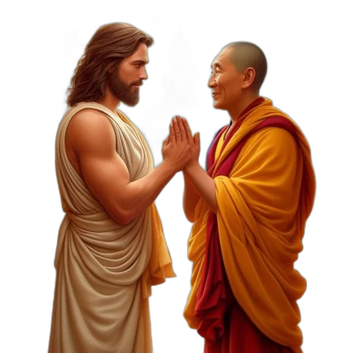 concept art, photorealistic, two, figures transparent PNG cut-out