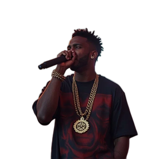 jacket, rapper, person, performing transparent PNG cut-out