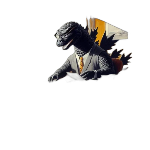 dragon, creature, animal, staff transparent PNG cut-out