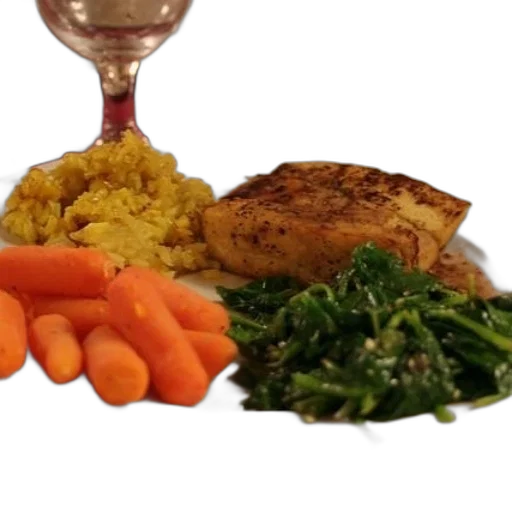 food, plate, carrots, spinach transparent PNG cut-out