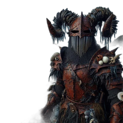 mask, concept art, fantasy art, 3d render transparent PNG cut-out