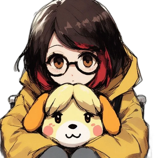 animal, jacket, staff, mask transparent PNG cut-out
