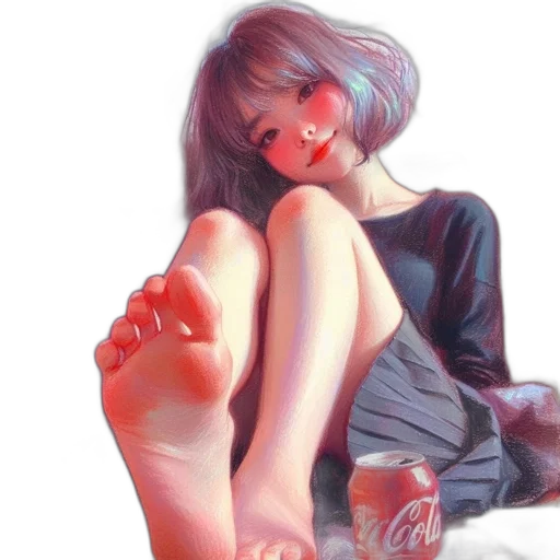shoes, dress, oil painting, photorealistic transparent PNG cut-out
