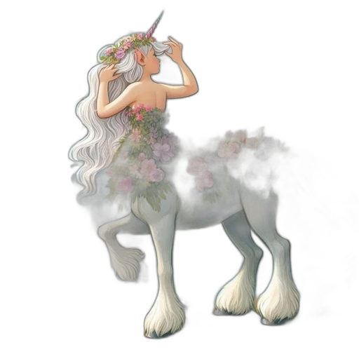 creature, dragon, dress, staff transparent PNG cut-out