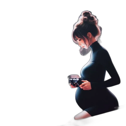 dress, robot, weapon, face transparent PNG cut-out