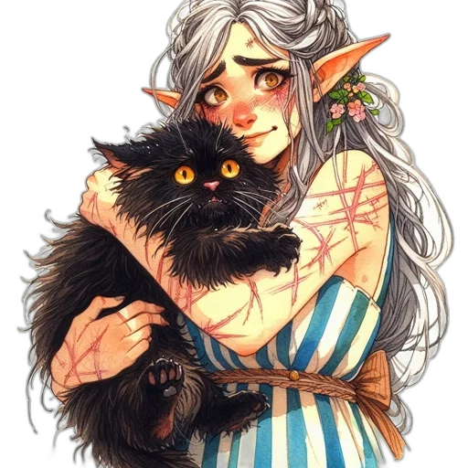 creature, fantasy art, watercolor, concept art transparent PNG cut-out