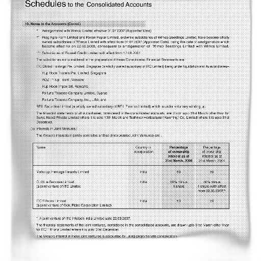document, titled, schedules, consolidated transparent PNG cut-out