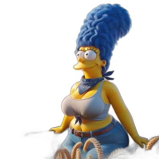 dress, hat, creature, staff transparent PNG cut-out