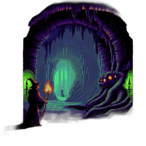 creature, dragon, concept art, pixel art transparent PNG cut-out