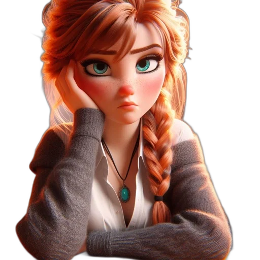 jewelry, staff, face, 3d render transparent PNG cut-out