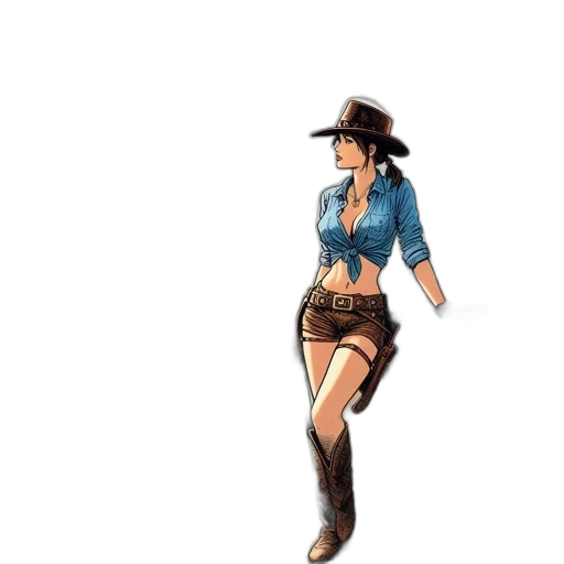 hat, staff, concept art, 3d render transparent PNG cut-out