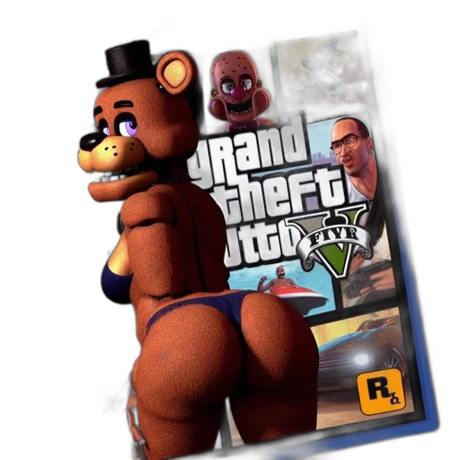 concept art, 3d render, humorous, ps4 transparent PNG cut-out
