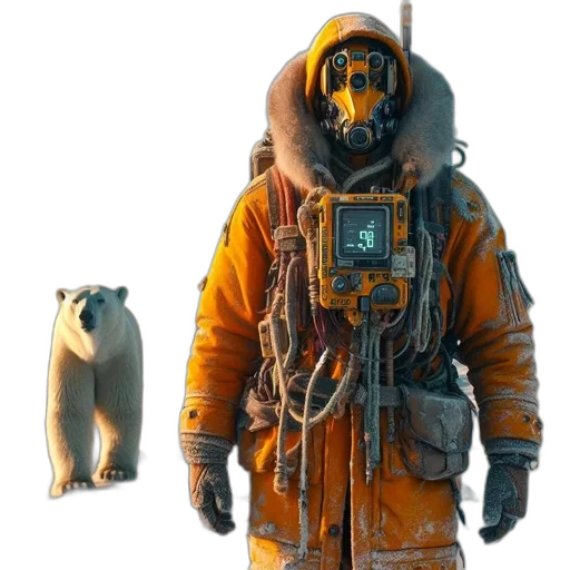 jacket, animal, creature, robot transparent PNG cut-out