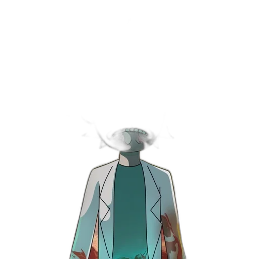 jacket, staff, mask, robot transparent PNG cut-out