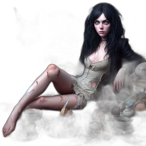 dress, fantasy art, concept art, photorealistic transparent PNG cut-out