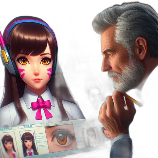 face, robot, concept art, anime transparent PNG cut-out