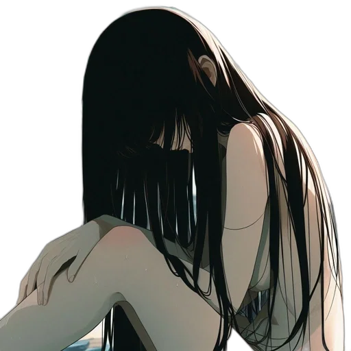 dress, hair, mask, face transparent PNG cut-out