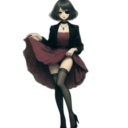 dress, staff, concept art, pixel art transparent PNG cut-out