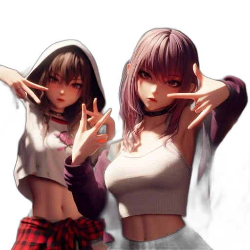 hair, jacket, anime, concept art transparent PNG cut-out