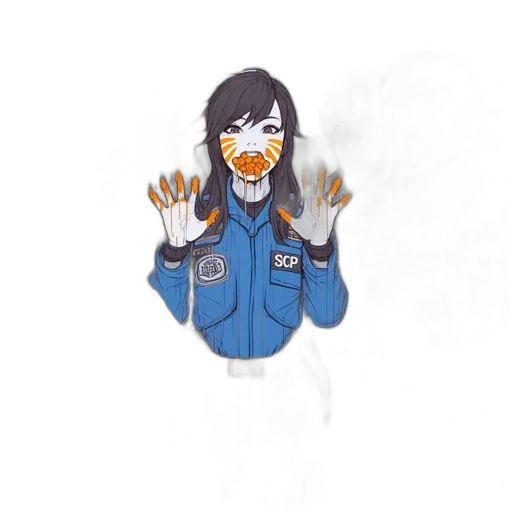 creature, jacket, animal, staff transparent PNG cut-out