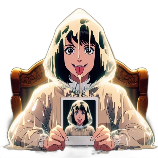 face, mask, jacket, crown transparent PNG cut-out