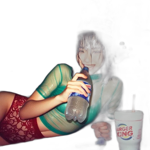 bottle, dress, mask, robot transparent PNG cut-out