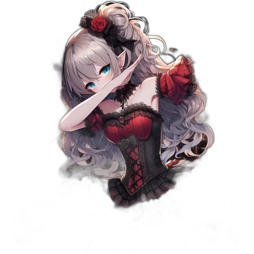 dress, crown, mask, flower transparent PNG cut-out