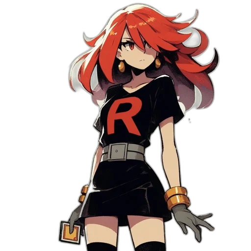 staff, dress, weapon, hair transparent PNG cut-out