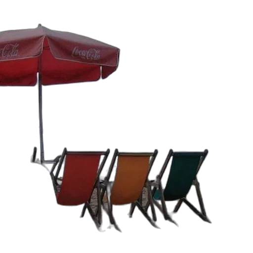 umbrella, furniture, 3d render, photorealistic transparent PNG cut-out