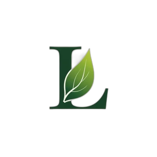 letter, leaf, symbol, logo transparent PNG cut-out