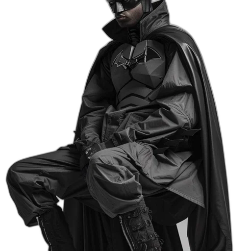 jacket, mask, comic book art, concept art transparent PNG cut-out