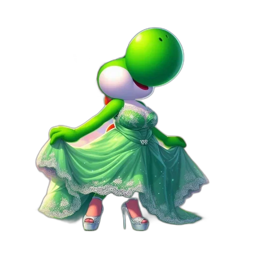 dress, robot, creature, staff transparent PNG cut-out