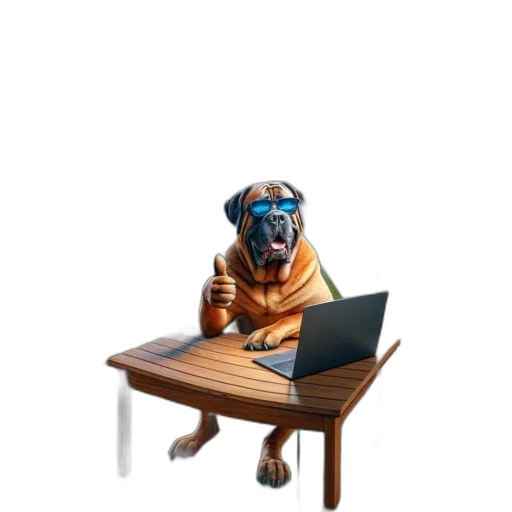 staff, animal, furniture, 3d render transparent PNG cut-out