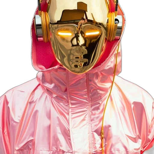 robot, mask, jacket, face transparent PNG cut-out