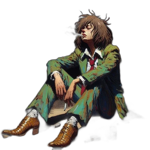 jacket, shoes, concept art, fantasy art transparent PNG cut-out