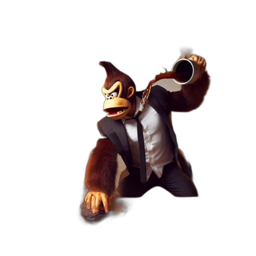 mask, jacket, staff, animal transparent PNG cut-out