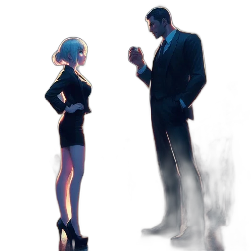 dress, robot, concept art, comic book art transparent PNG cut-out