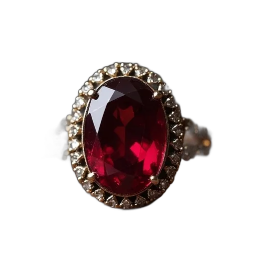 jewelry, crown, red, antique transparent PNG cut-out