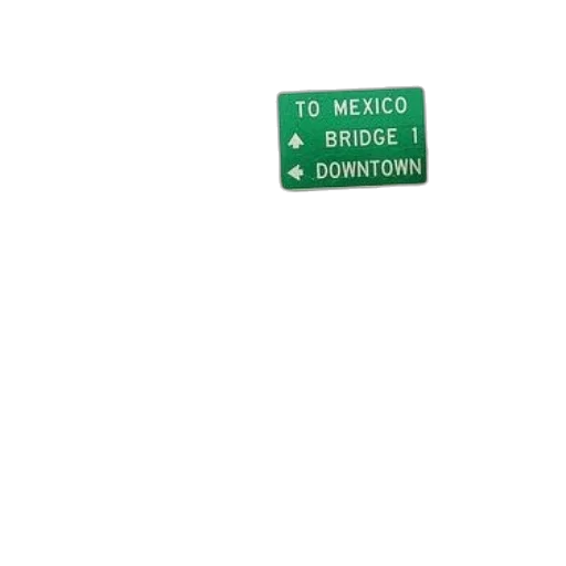 green, sign, directs, drivers transparent PNG cut-out