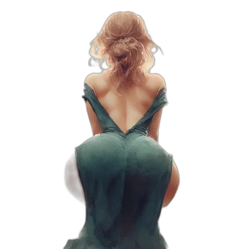 dress, hair, crown, jewelry transparent PNG cut-out