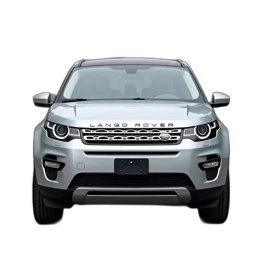 car, 3d render, silver, land transparent PNG cut-out