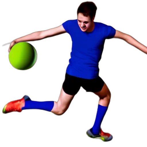 photorealistic, 3d render, xray, volly transparent PNG cut-out