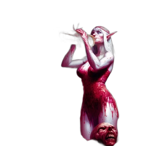 creature, dress, concept art, fantasy art transparent PNG cut-out